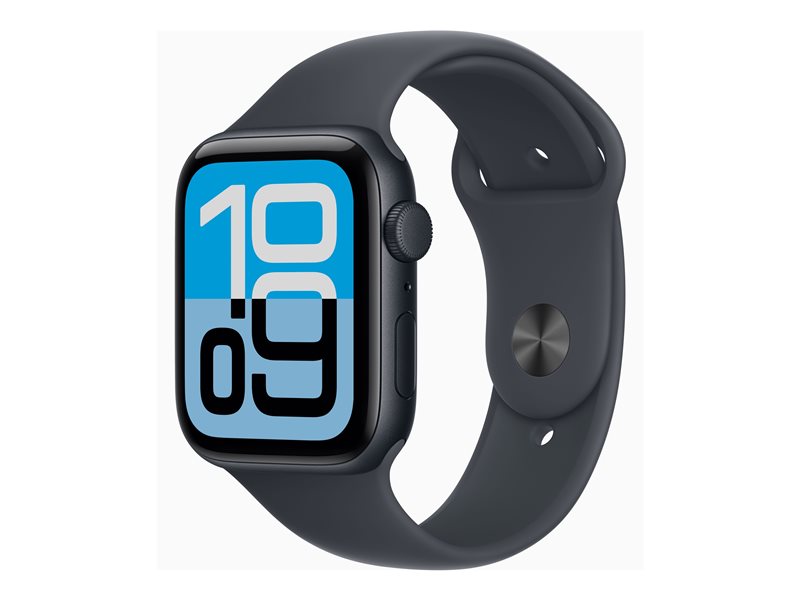 Apple Watch SE 3 (GPS) - midnight aluminum - smart watch with sport band - midnight - 64 GB