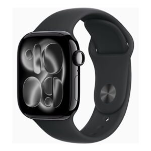Apple Watch Series 11 (GPS) - jet black aluminum - smart watch with sport band - black - 64 GB