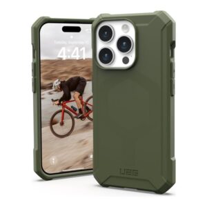UAG Rugged Case for Apple iPhone 15 Pro [6.1-in] - Essential Armor Olive Drab - back cover for cell phone