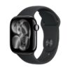 Apple Watch Series 11 (GPS) - jet black aluminum - smart watch with sport band - black - 64 GB