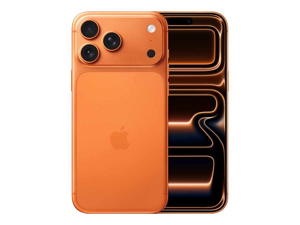 Apple iPhone 17 Pro Max - 5G smartphone - dual-SIM / Internal Memory 512 GB - OLED display - 6.9" - 2868 x 1320 pixels (120 Hz) - 3x rear cameras 48 MP, 48 MP, 48 MP - front camera 18 Megapixel - cosmic orange