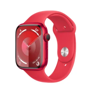 Apple Watch Series 9 (GPS + Cellular) (PRODUCT) RED - red aluminum - smart watch with sport band - red - 64 GB