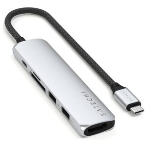 Satechi 6-in-1 - docking station - USB-C 3.2 Gen 2 - HDMI - 1GbE