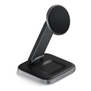 Satechi wireless charging stand - 2-in-1, foldable, Qi2 - 15 watt