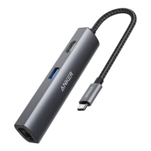 Anker PowerExpand+ 5-in-1 - docking station - USB-C - HDMI - 1GbE