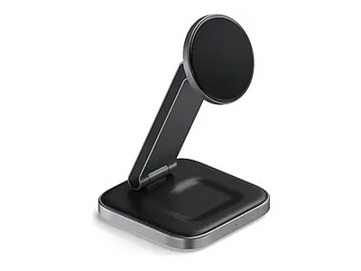Satechi wireless charging stand - 2-in-1, foldable, Qi2 - 15 Watt